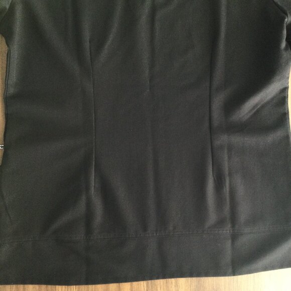 White Cross SCRUB Top Women's Healthcare Medical Uniform - Black & Grey - Picture 4 of 6